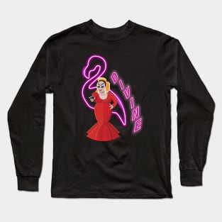 Divine Pink Flamingos Long Sleeve T-Shirt